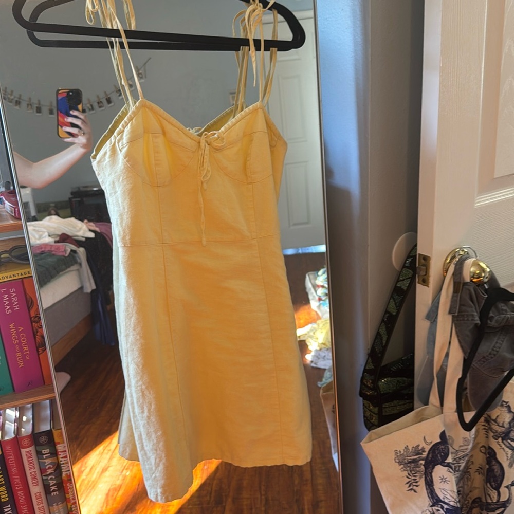 yellow mini dress